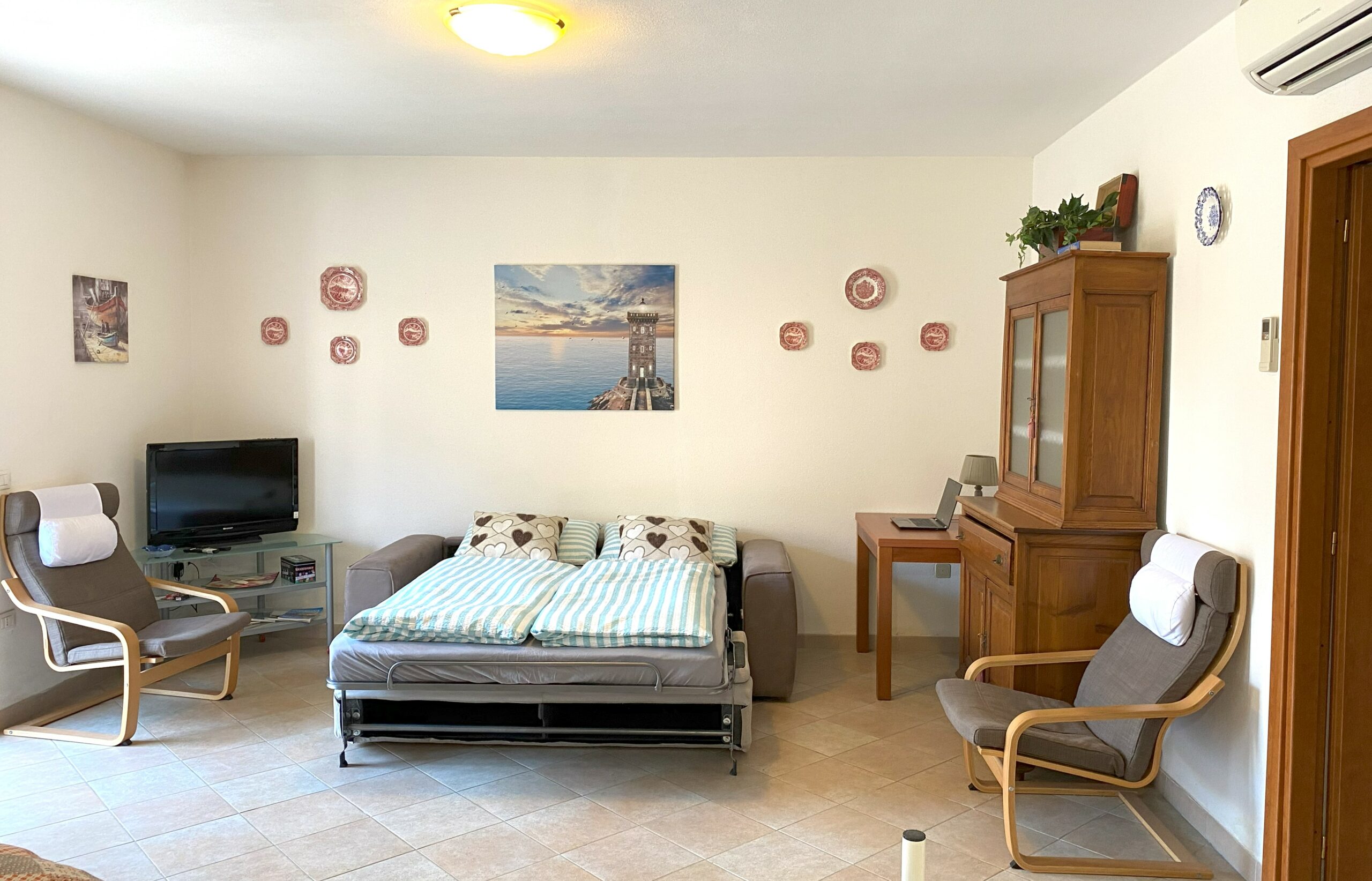 Apartmán Ivora, rozložená sedačka