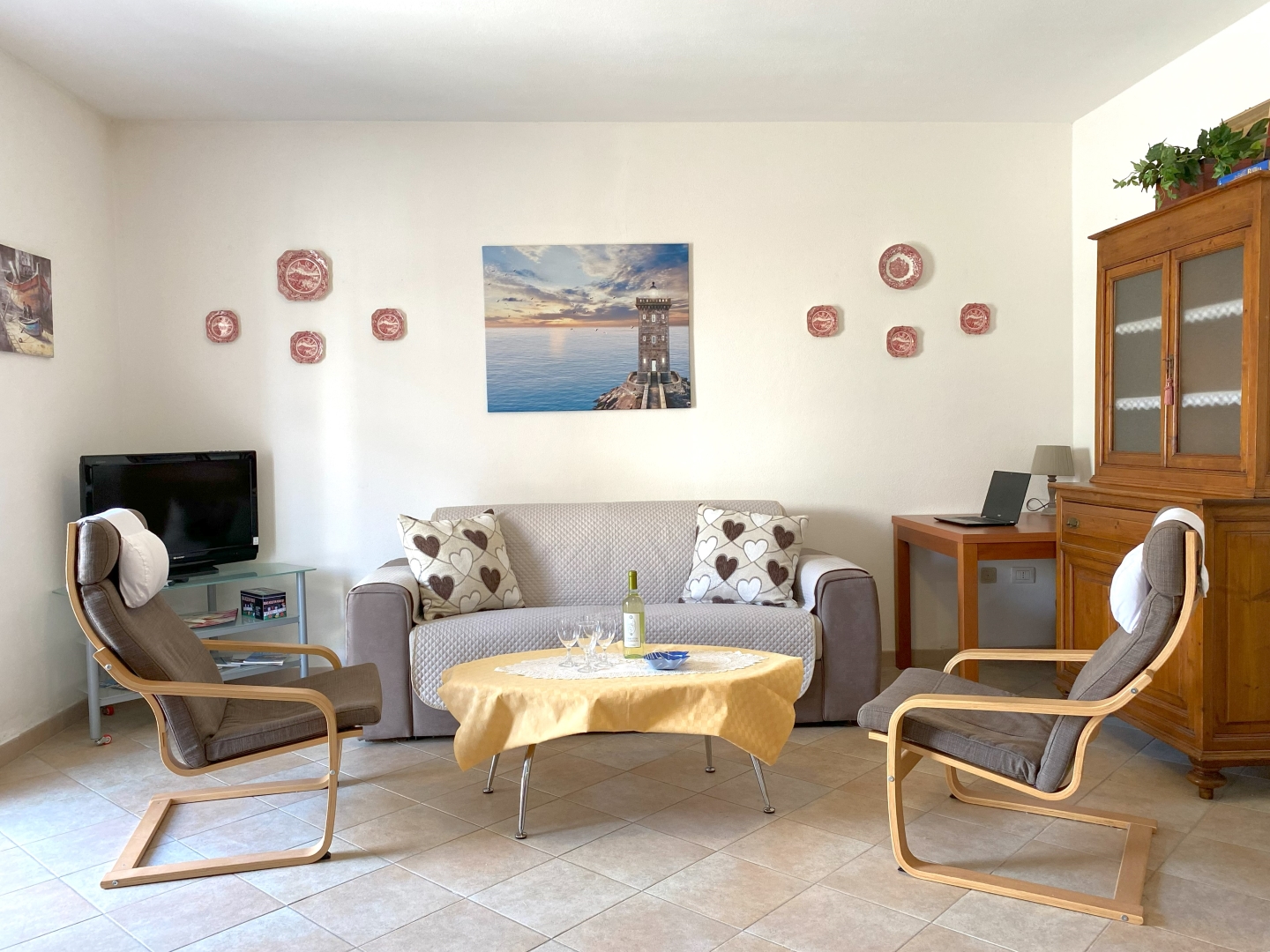 Apartmán IVORA, obývací část haly